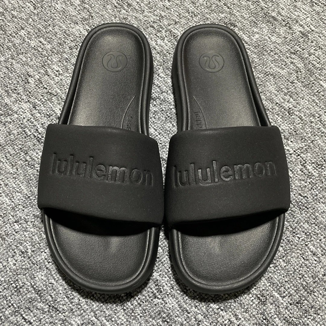 lululemon Sandals Restfeel Slide — All black