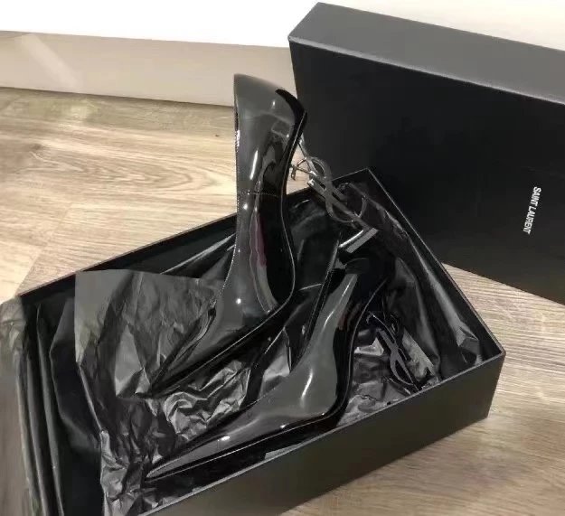 SAINT LAURENT圣罗兰 ysl跟高跟鞋2022年春夏新款YSL经典款高跟鞋尖头细跟高跟鞋女圣罗兰高跟鞋ysl高跟鞋高跟鞋女细跟黑色高跟鞋