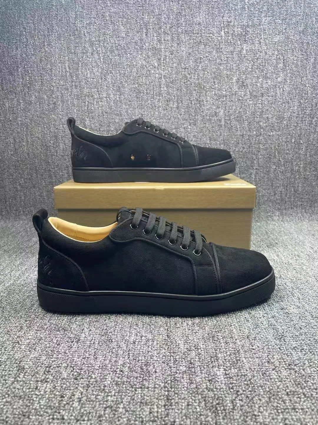 Black Suede Low Top 