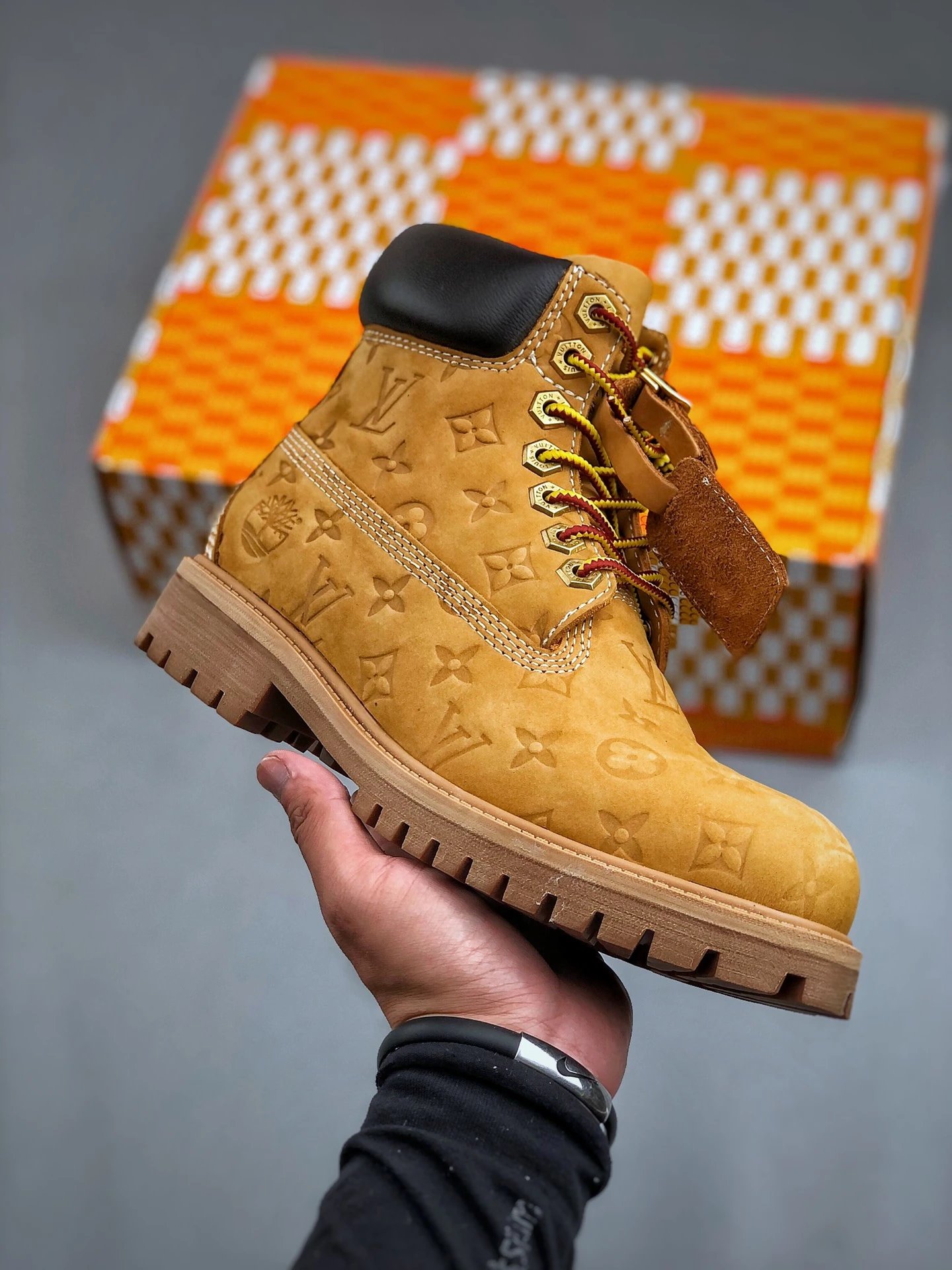 Louis Vuitton Brown Timberland Boots