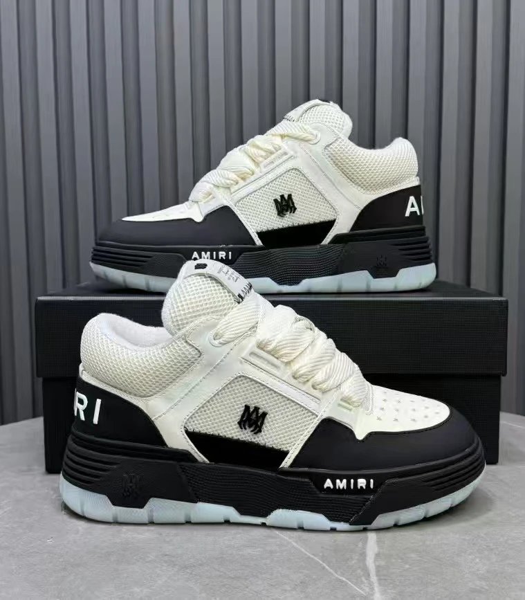 Amiri Black and White Low Top Sneakers