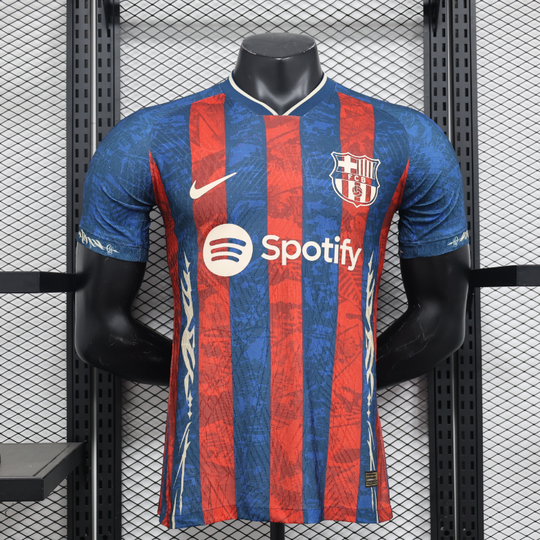 Nike Barcelona Blue and Red Striped Jersey