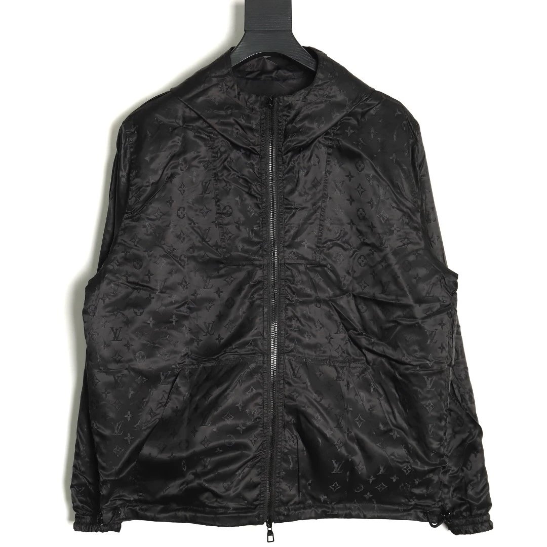 Dark pattern jacquard double-sided jacket, submachine jacket, high-quality 1:1 original version