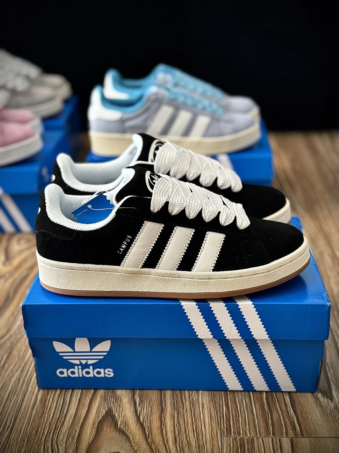Adidas Black Campus Sneakers