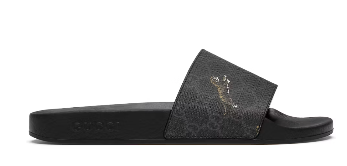 Gucci Black Slide Sandals