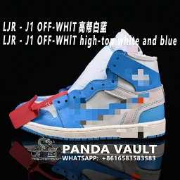thumbnail for LJR Batch AQ0818-148 J1OFF-WHlTE High Top White Blue