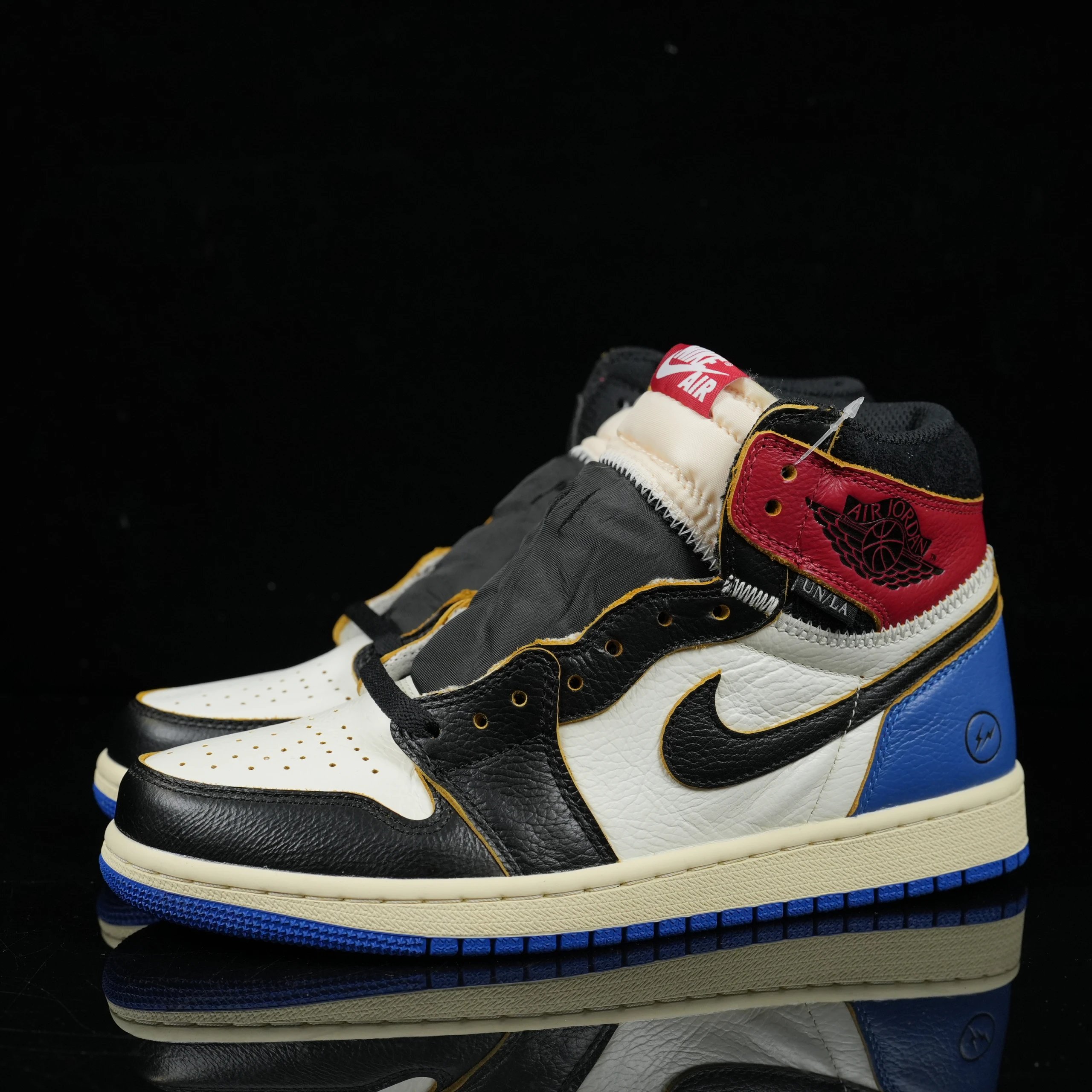 Jordan 1 Retro High OG SP Fragment x Union LA Varsity Red Sport Royal IO7847-002