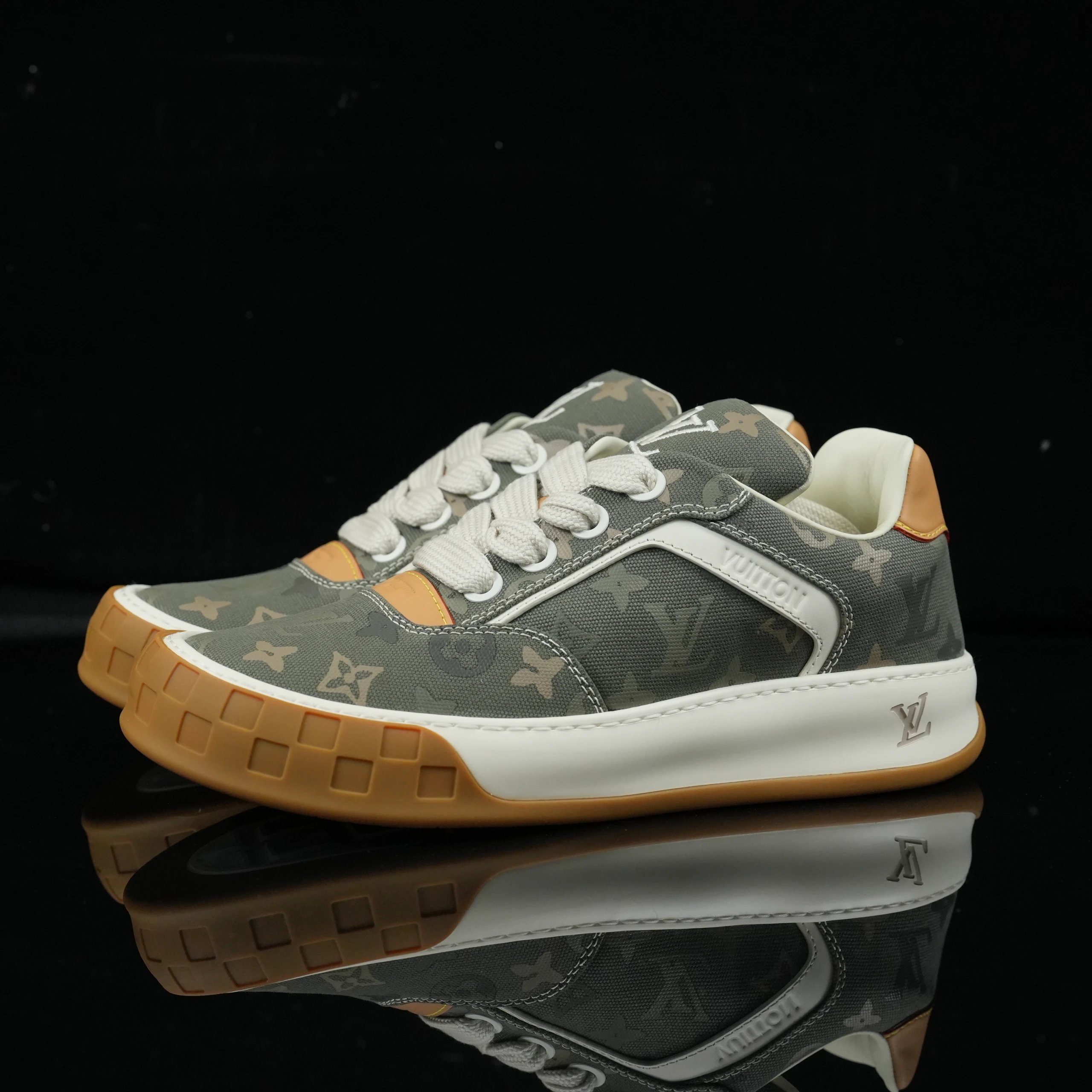 Louis Vuitton Tilted Low Monogram Canvas Khaki