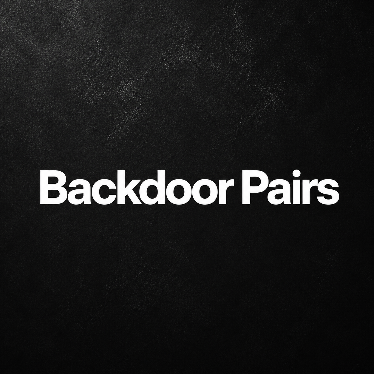 Backdoor Pair