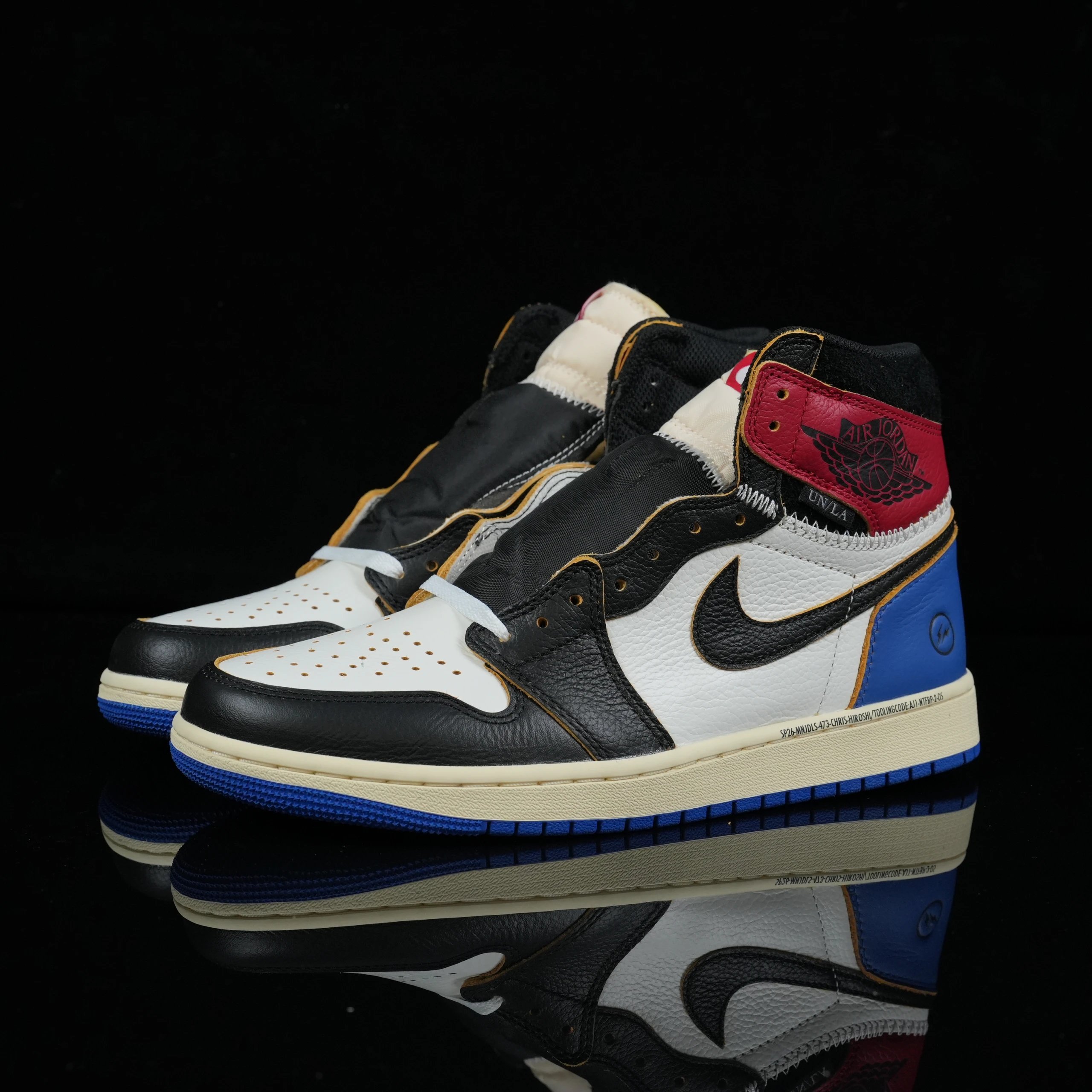 Jordan 1 Retro High OG Union LA x Fragment Design Black Toe