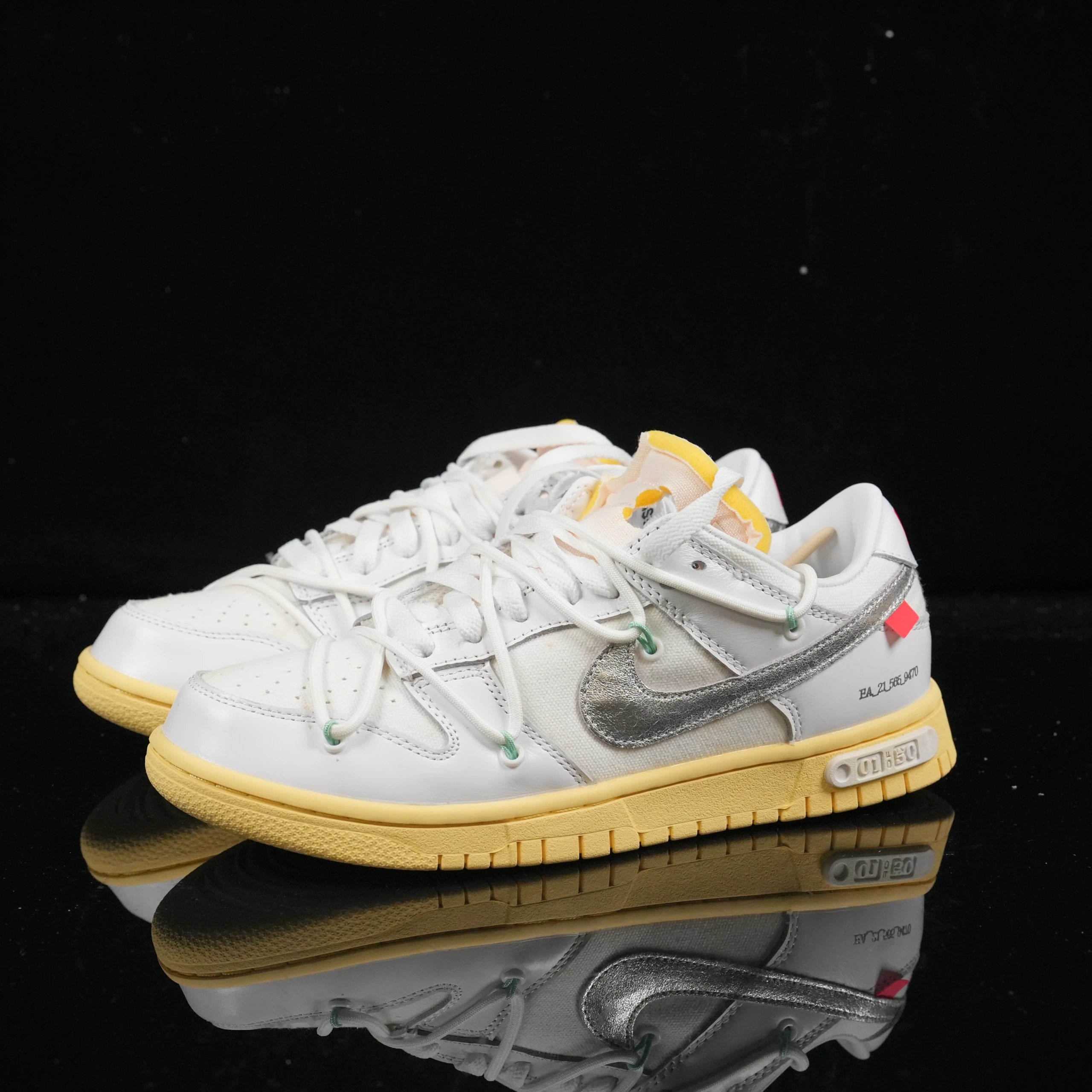 OW DUNK NO.1 Silver Yellow DM1602-127