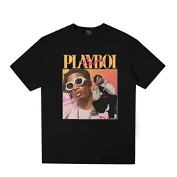 thumbnail for Pop Smoke Fashion Black Tee Hip hop Streetwear Male T-Shirt Men Rapper Meet The Woo King Of New York