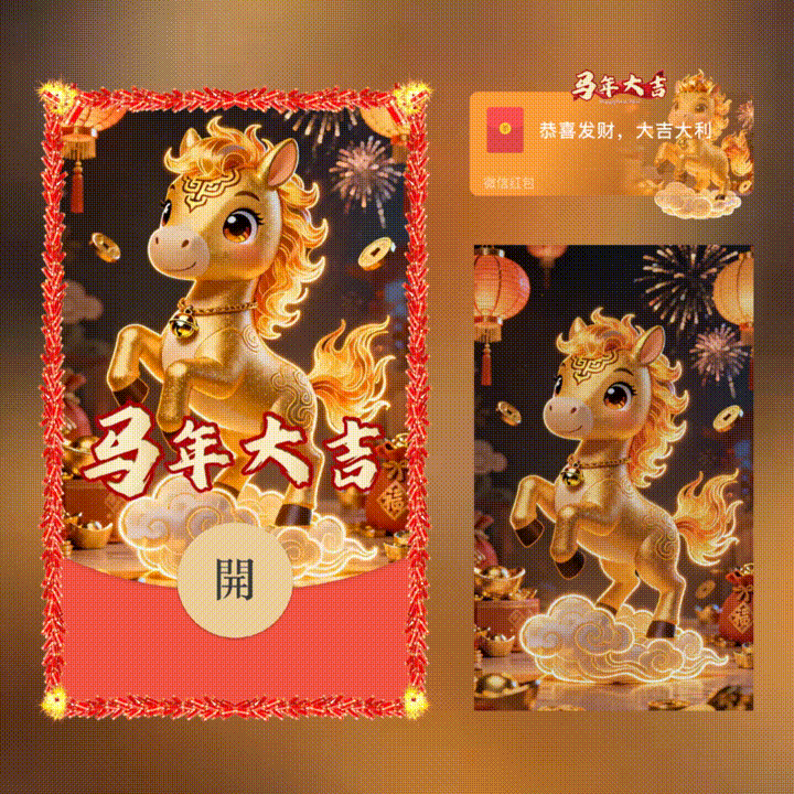 【红包封面】马年大吉-马年/xn