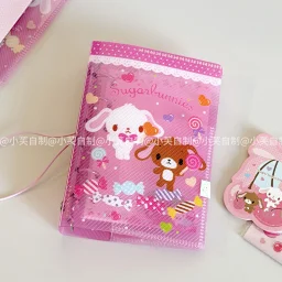 thumbnail for In stock * sweet candy * dessert rabbit a7 twill ledger case