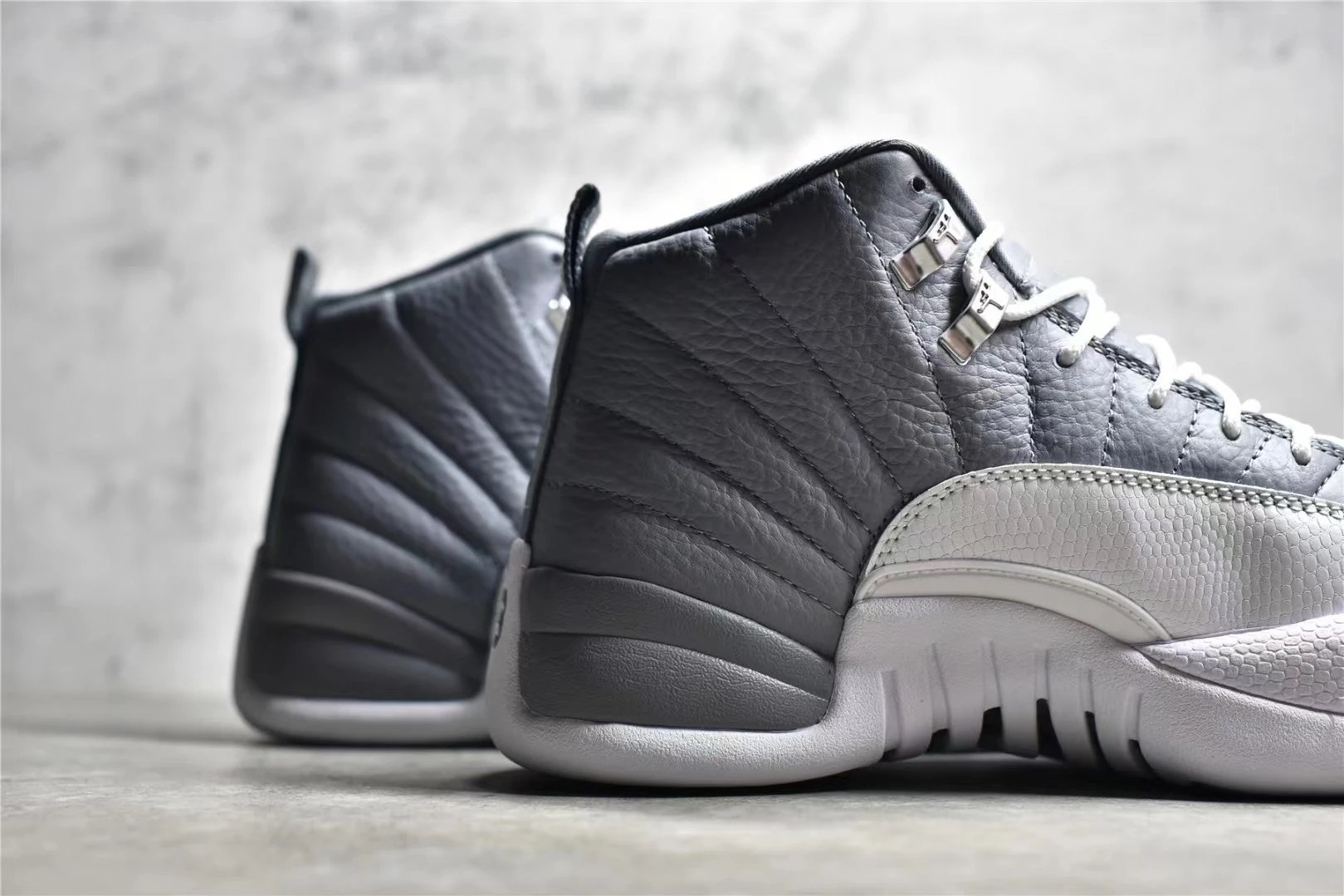 Air Jordan 12 White Cement Grey Sneakers - 56