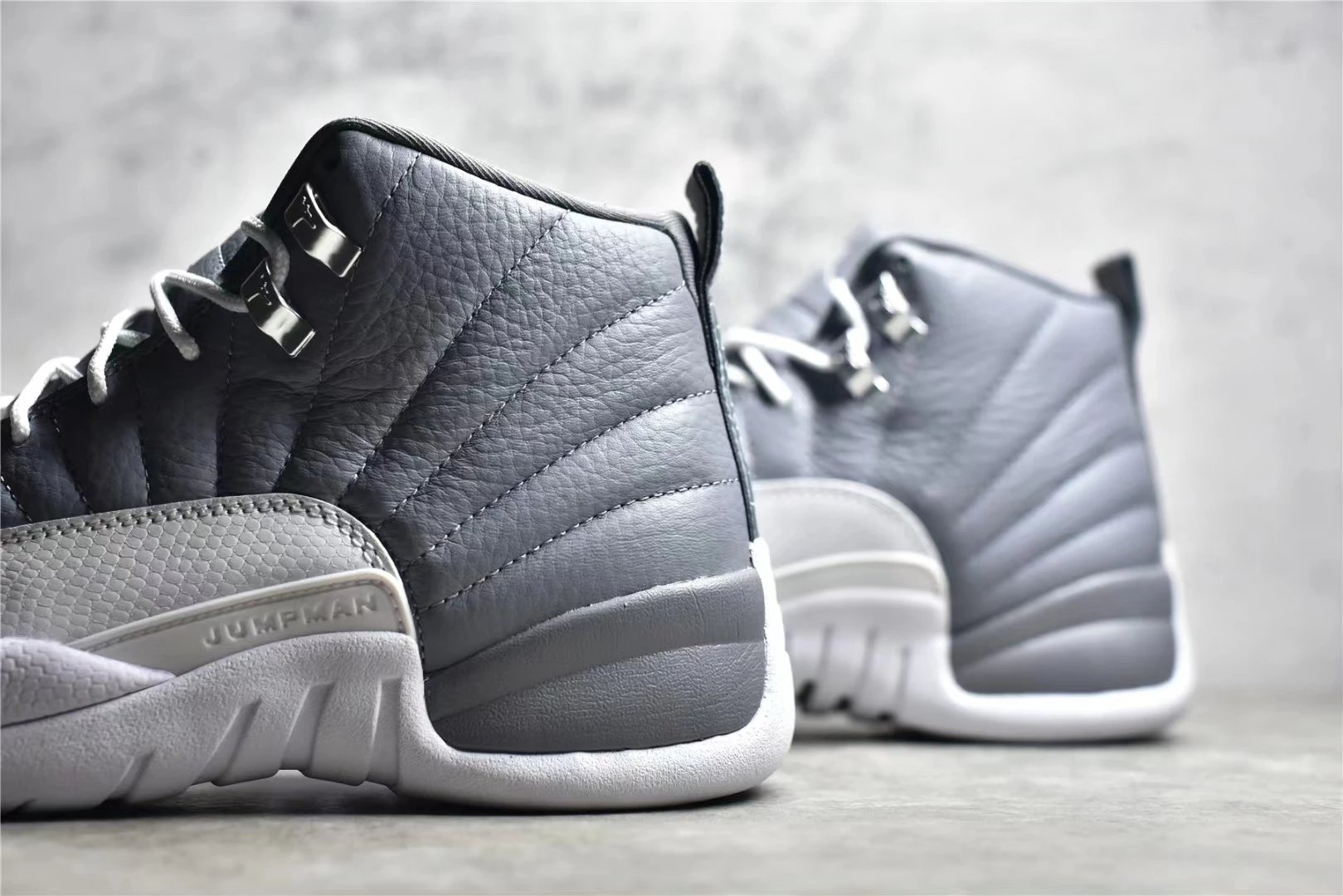 Air Jordan 12 White Cement Grey Sneakers - 54