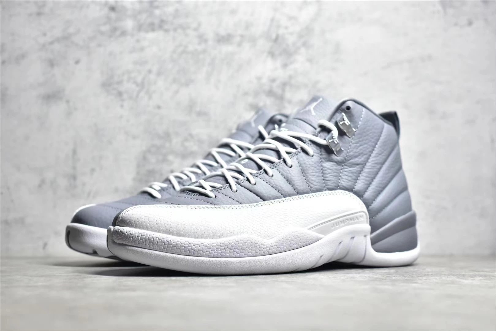 Air Jordan 12 White Cement Grey Sneakers - 49