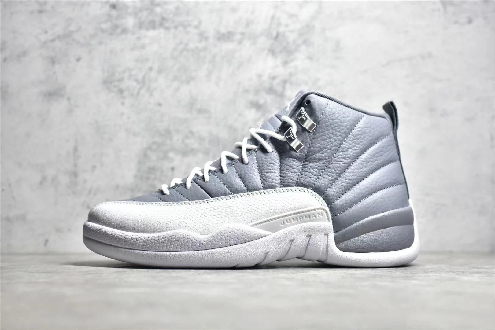 Air Jordan 12 White Cement Grey Sneakers - 48