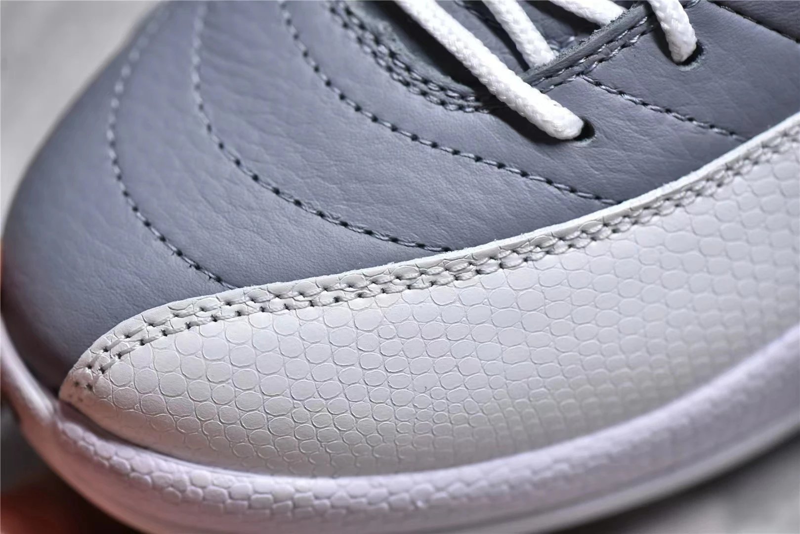 Air Jordan 12 White Cement Grey Sneakers - 39
