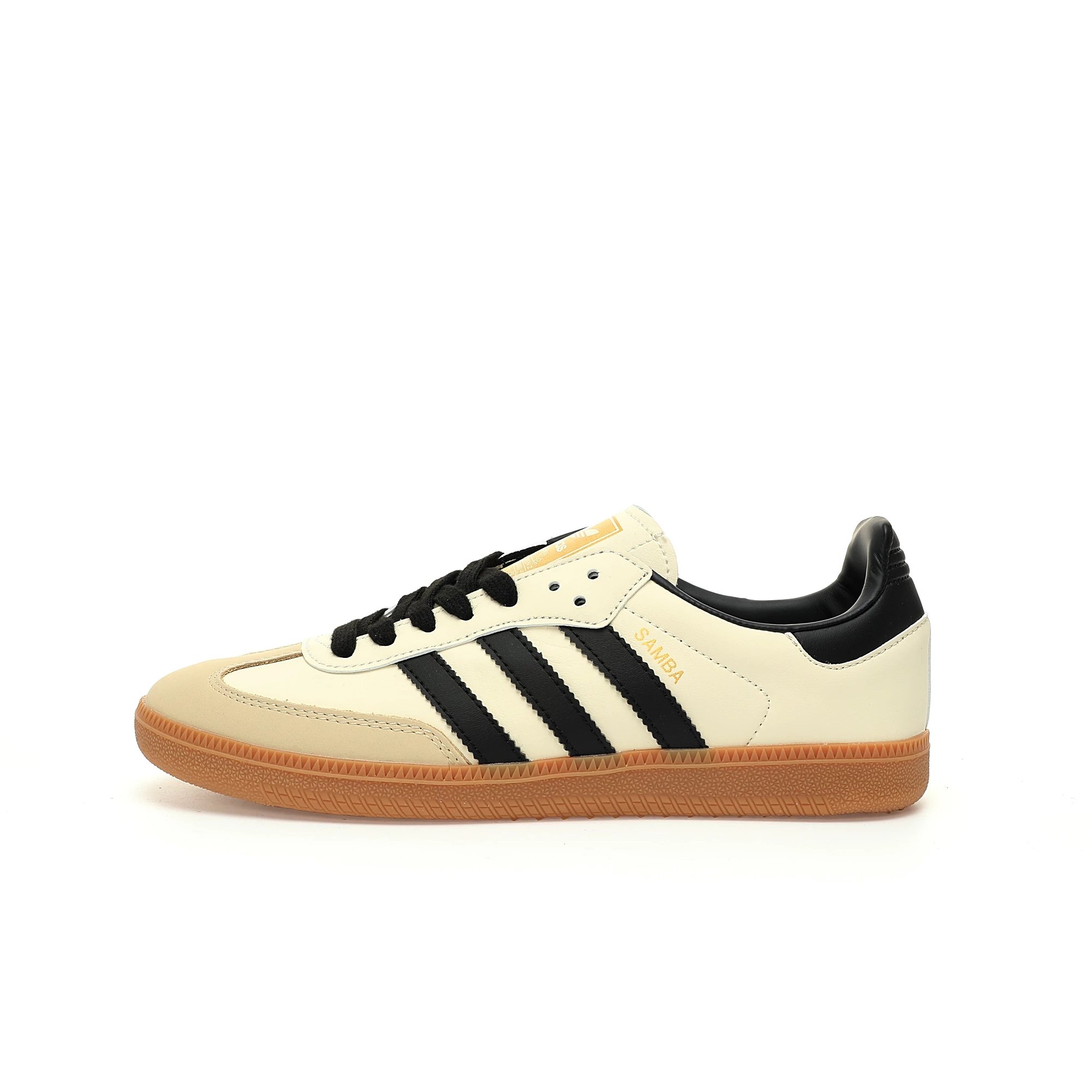Adidas Samba Messi White Blue Gold Sneakers - 3