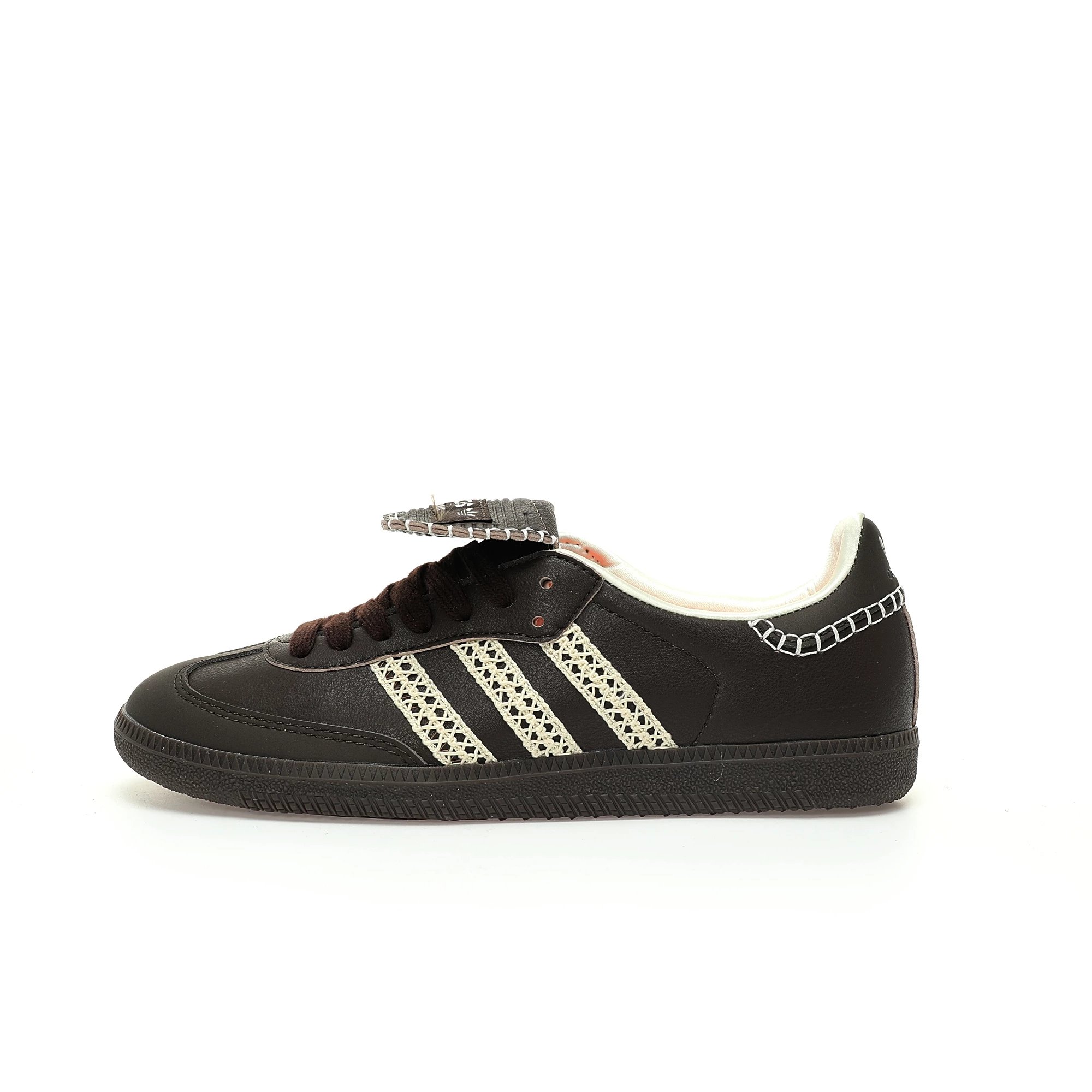 Adidas Samba Messi White Blue Gold Sneakers - 4
