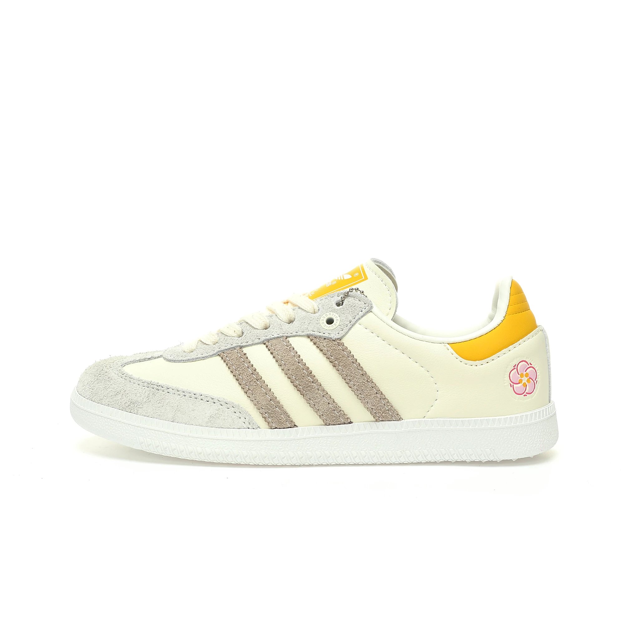 Adidas Samba Messi White Blue Gold Sneakers - 7