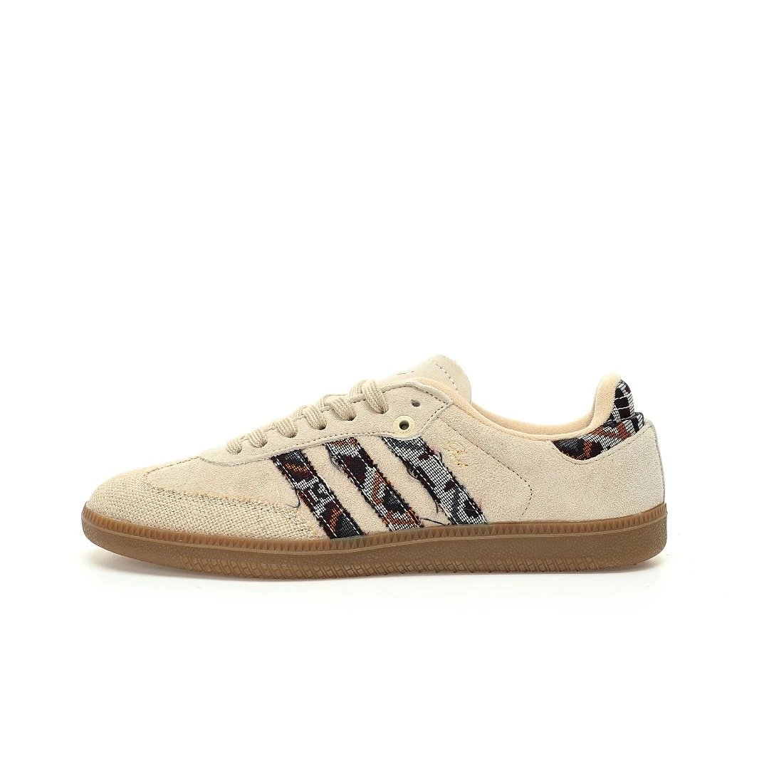 Adidas Samba Messi White Blue Gold Sneakers - 5