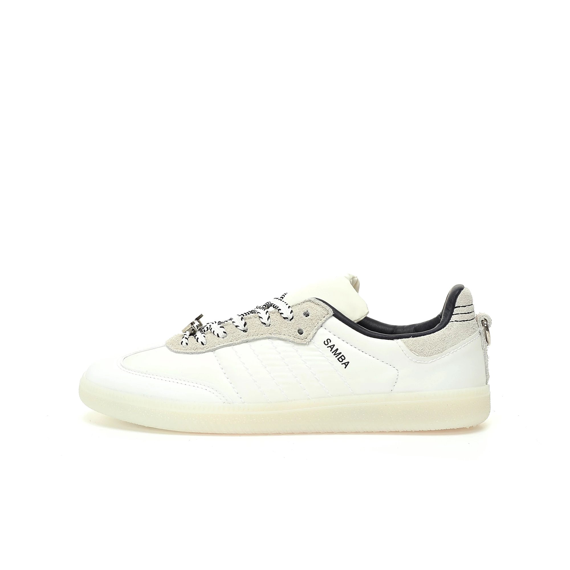Adidas Samba Messi White Blue Gold Sneakers - 11