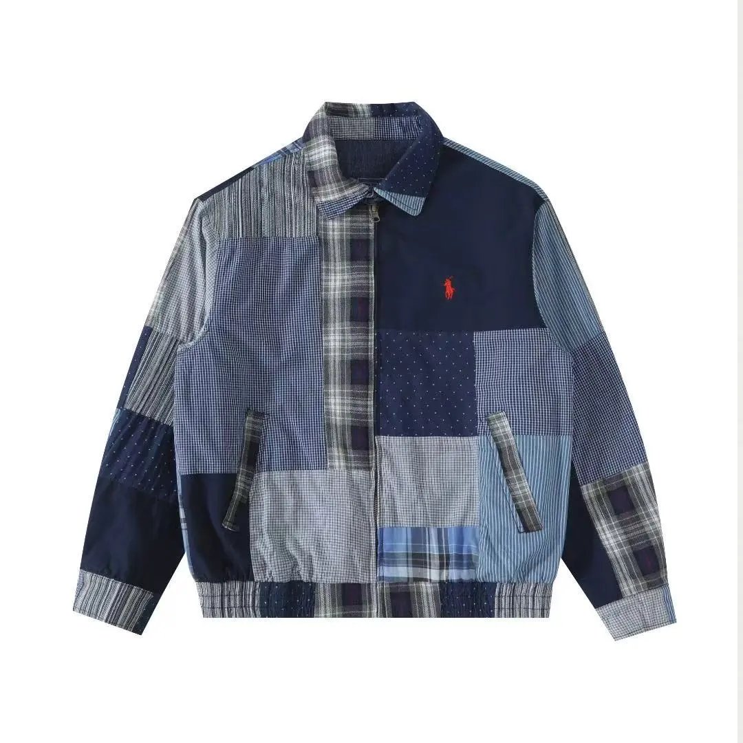 Polo Ralph Lauren Patchwork Utility Jacket Navy Multicolor
