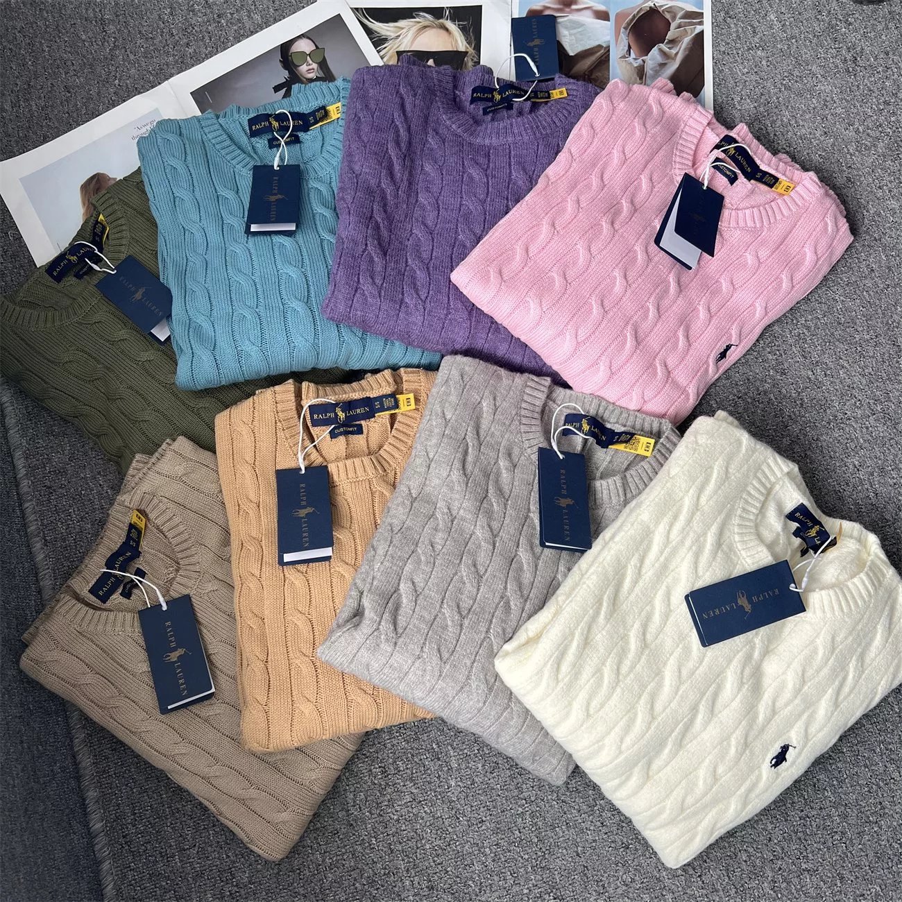 Classic Cotton Pullover Sweater for Women p189 yuan