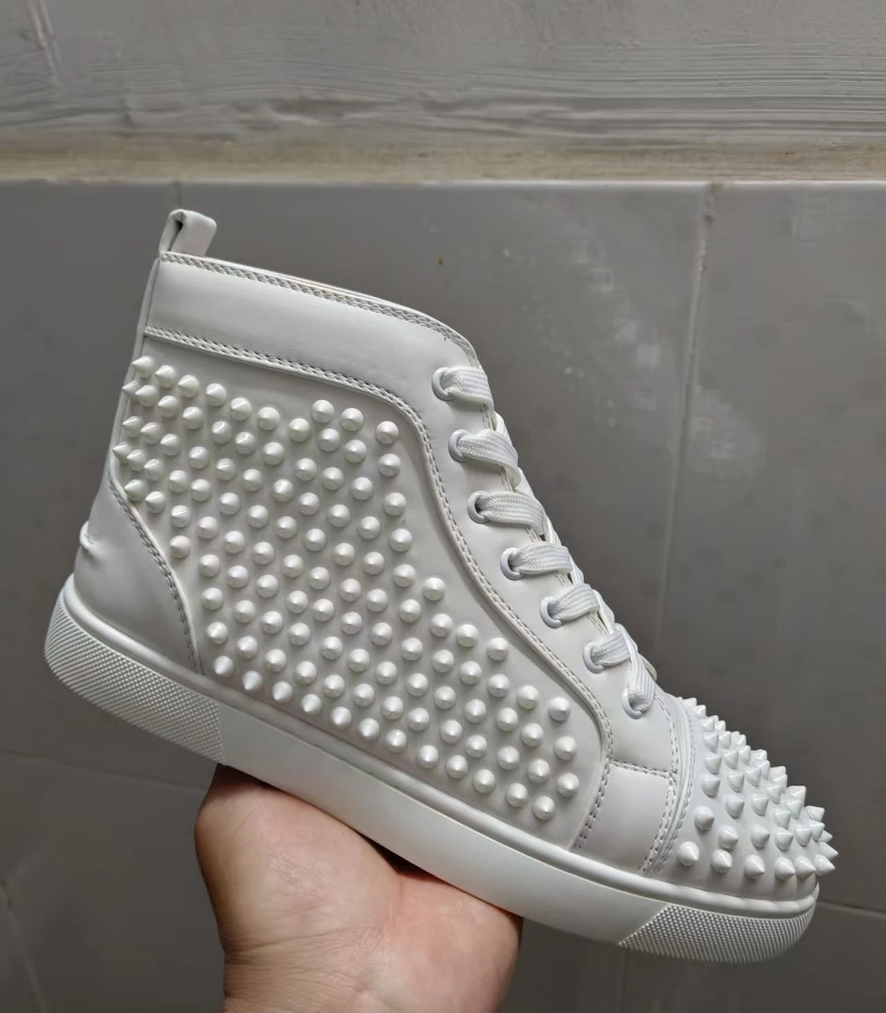 White Velvet, All-Over Studs