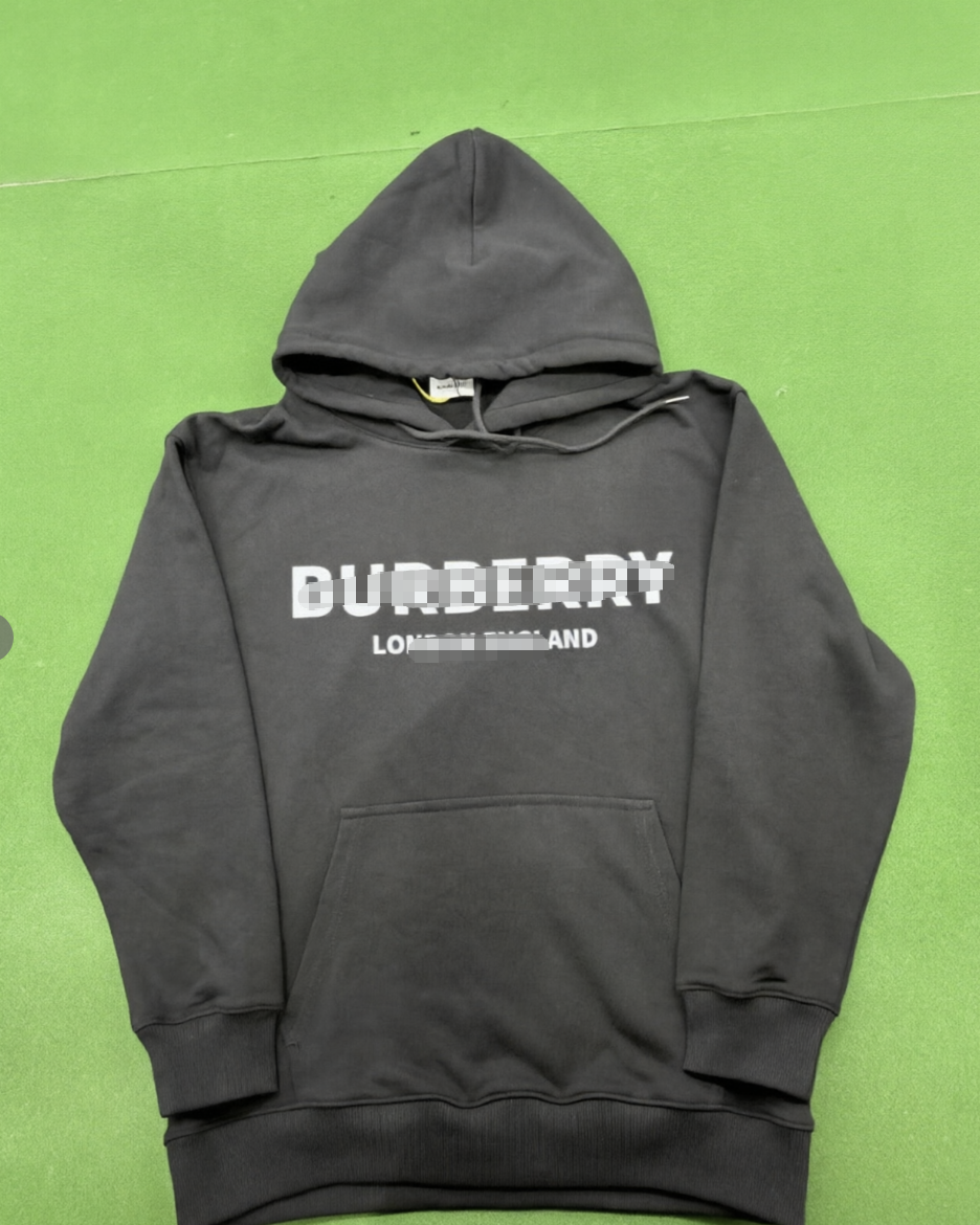 Black hooded sweatshirt
