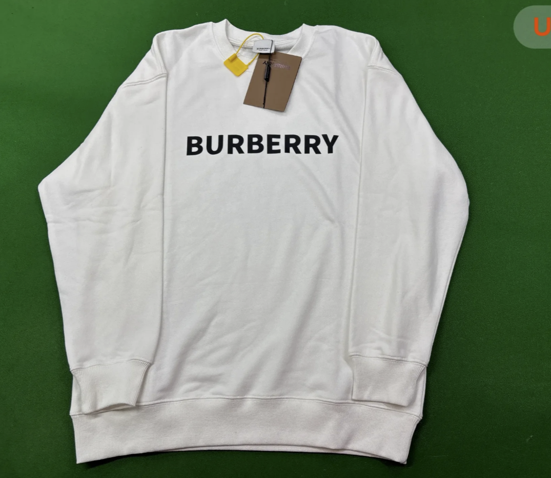 White hoodie with simple letters