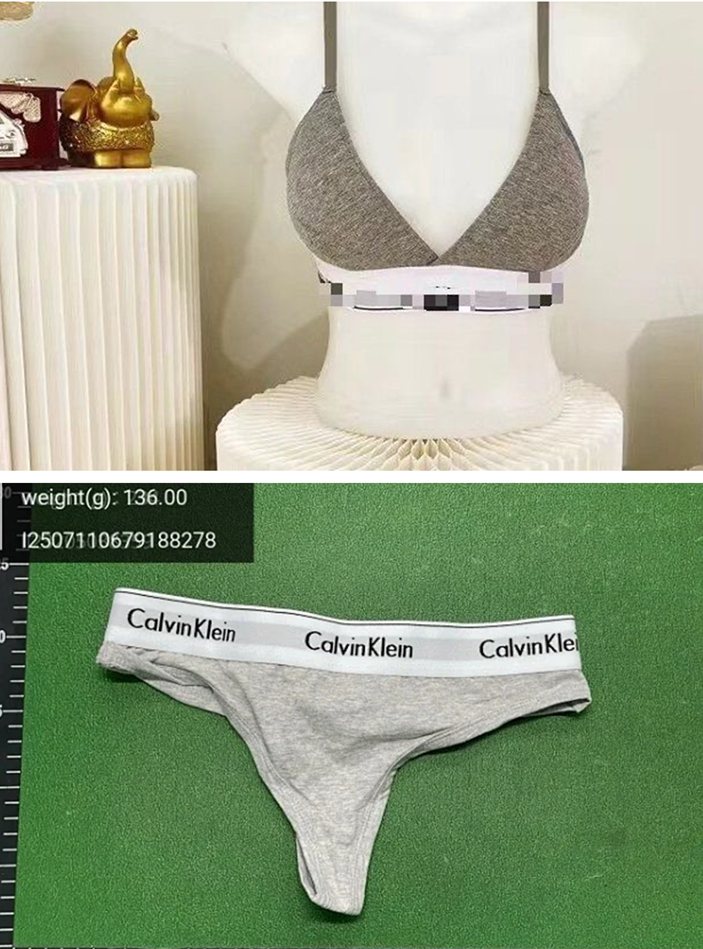Grey thong set