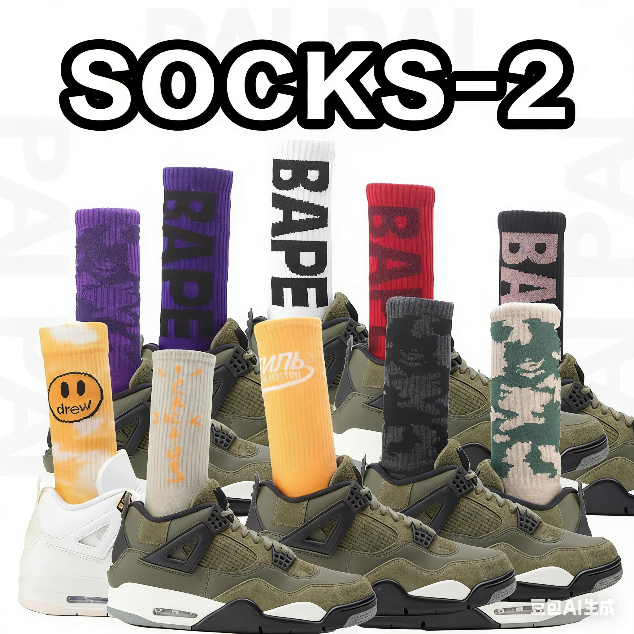 BAPE Colorful Socks 2