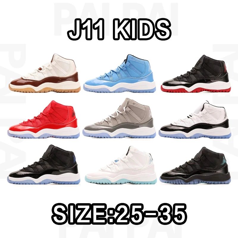 Air Jordan 11 Kids Sneakers in Various Colors