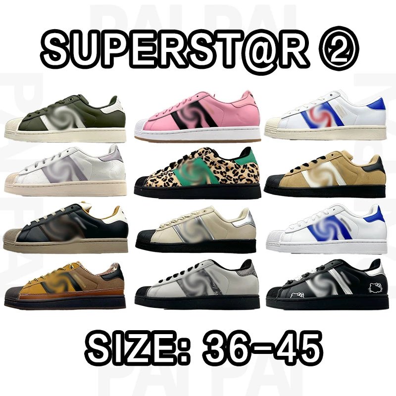 Superstar 2 Low-Top Sneakers in Various Colors