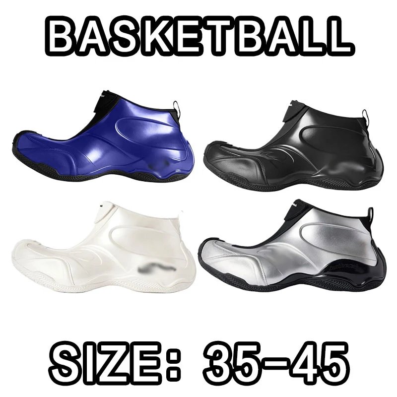 Nike Basketball Shoes in Blue, Black, White, and Silver