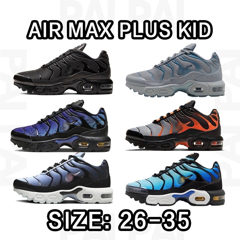 Nike Air Max Plus Kid Sneakers in Various Colors, Size 26-35