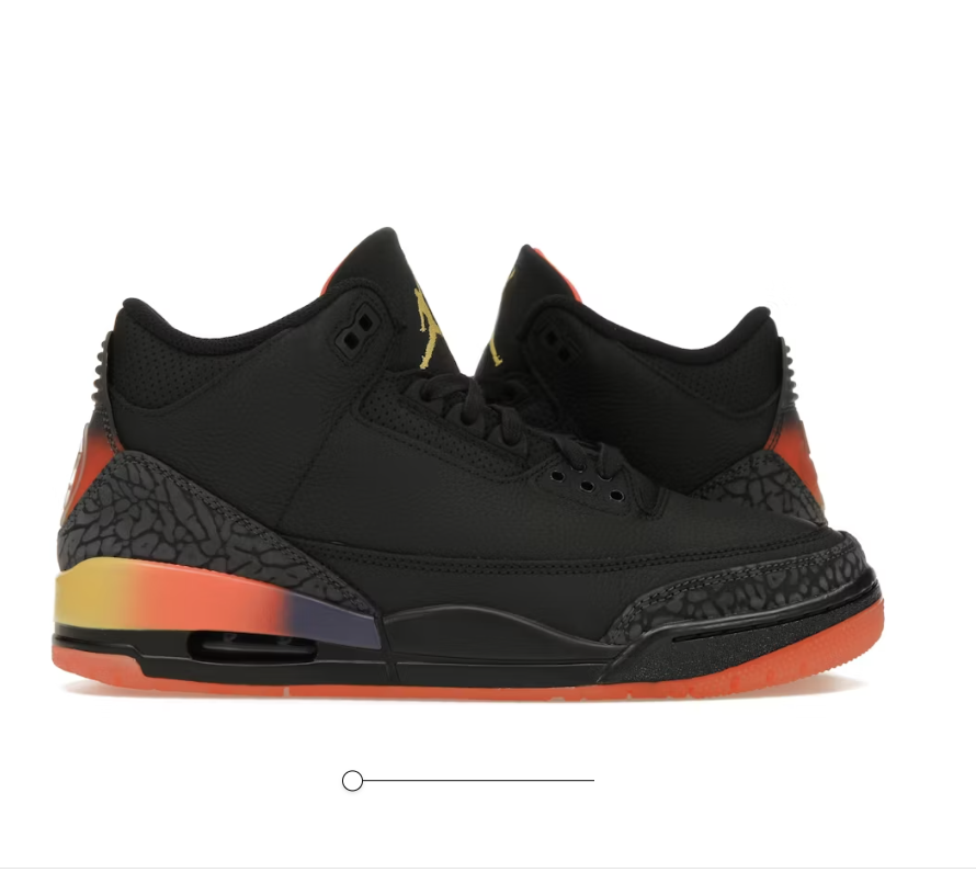 Budget Jordan 3 Shoes — Black Smiley FN0344-001 colorway — USFans Spreadsheet photo