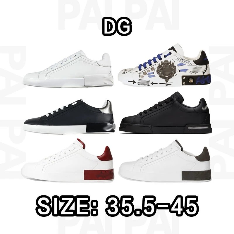DG White Low Top Sneakers