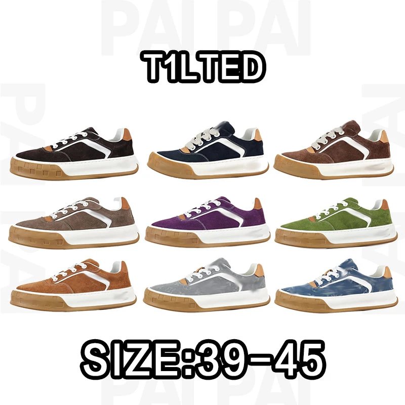 T1LTED Suede Low-Top Sneakers