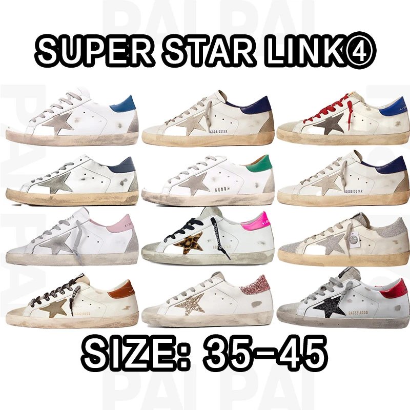 Golden Goose Super Star Link White Low-Top Sneakers