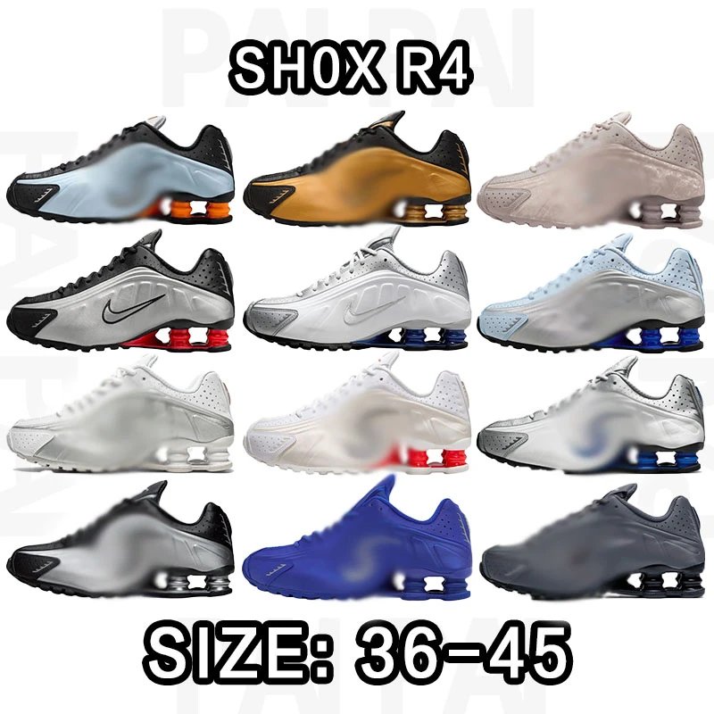 Nike Shox R4 Running Shoes in Various Colors