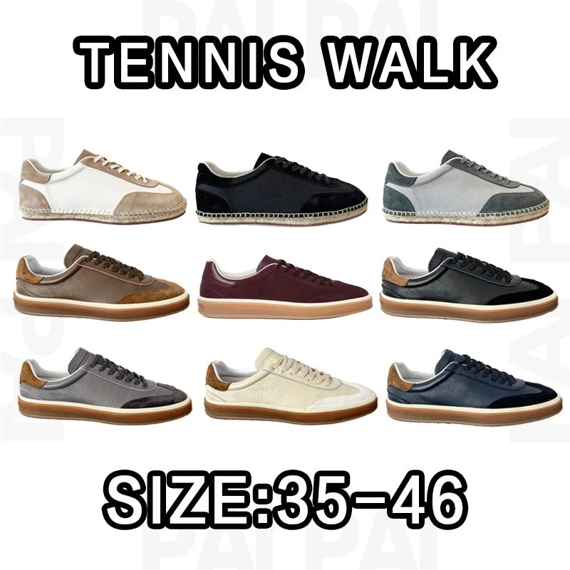 Tennis Walk Leather Sneakers in Various Colors