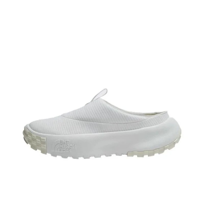 White half-slippers