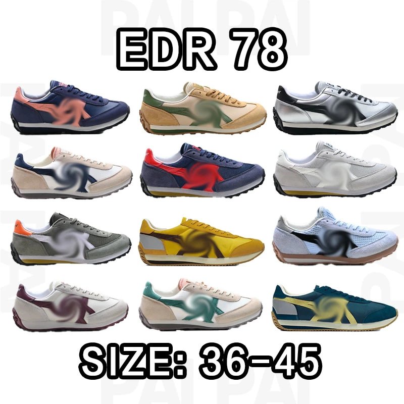 EDR 78 Sneakers in Various Colors, Size 36-45