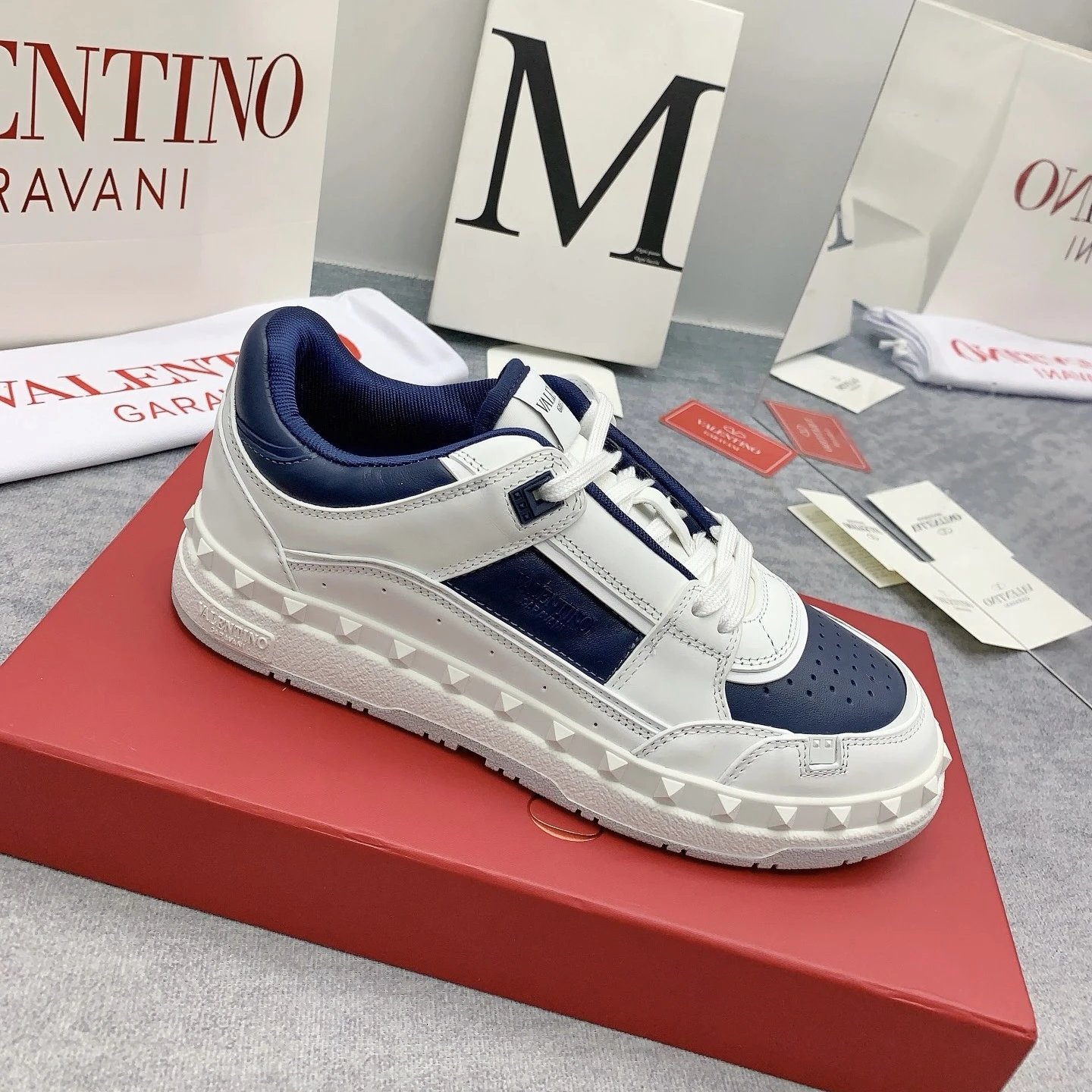 blue and white custom 41-45 No returns or exchanges SKU image