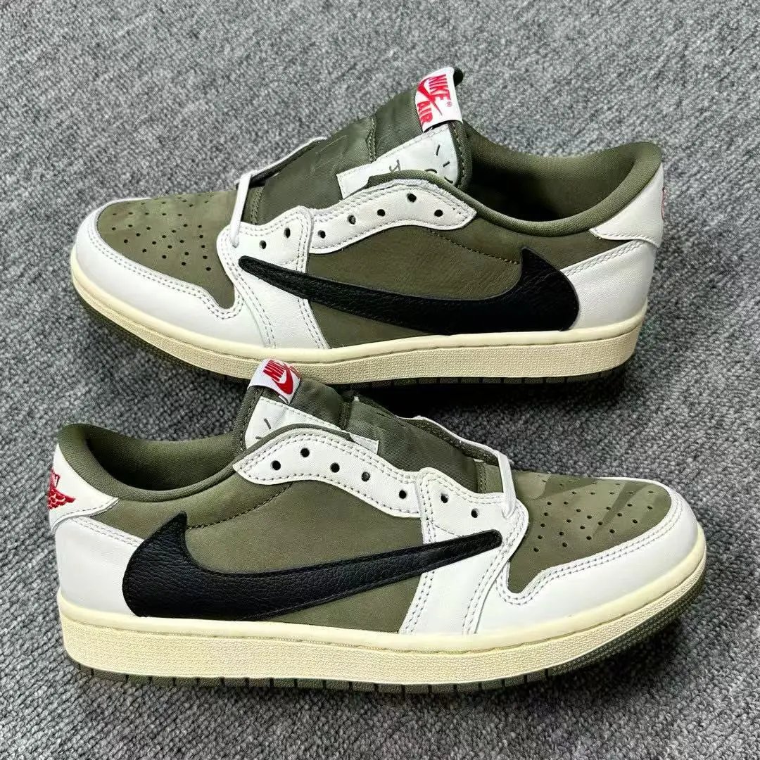 Air Jordan 1 Travis Scott Low Olive Green DZ4137-106 (GS Available)