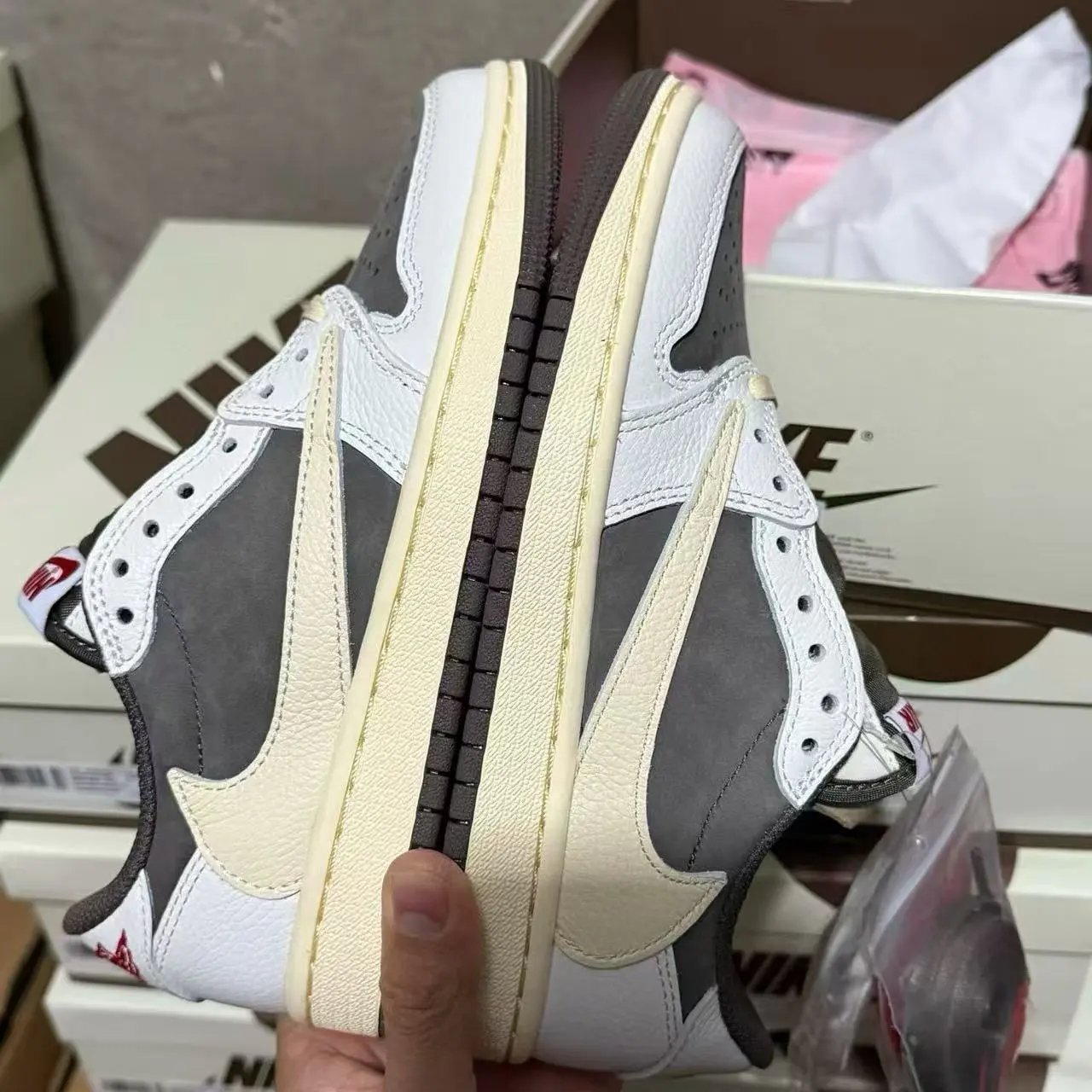 Air Jordan 1 Travis Scott Low White/Brown DM7866-162 (GS Available)
